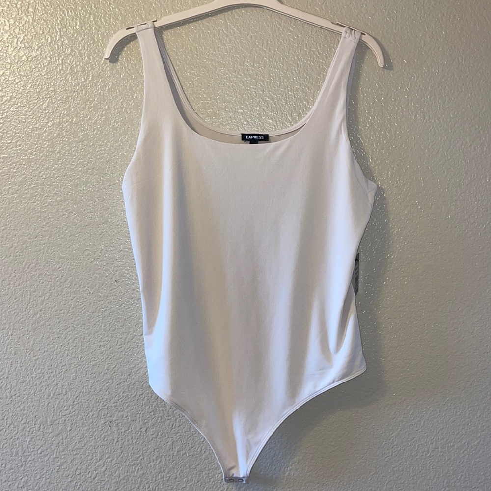 Express Bodycon Bodysuit Cream